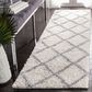 Safavieh Parma Shag PMA521A 2"3" x 11" Cream and Grey Runner, , large