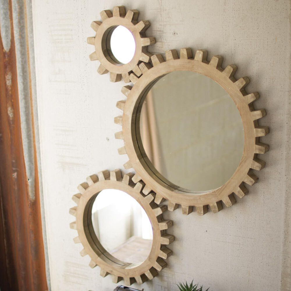 Kalalou Round Wall Mirror (Set of 3), , large