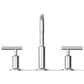 Kohler Purist Widespread Bathroom Sink Faucet with Lever Handles and High Gooseneck Spout in Polished Chrome, , large