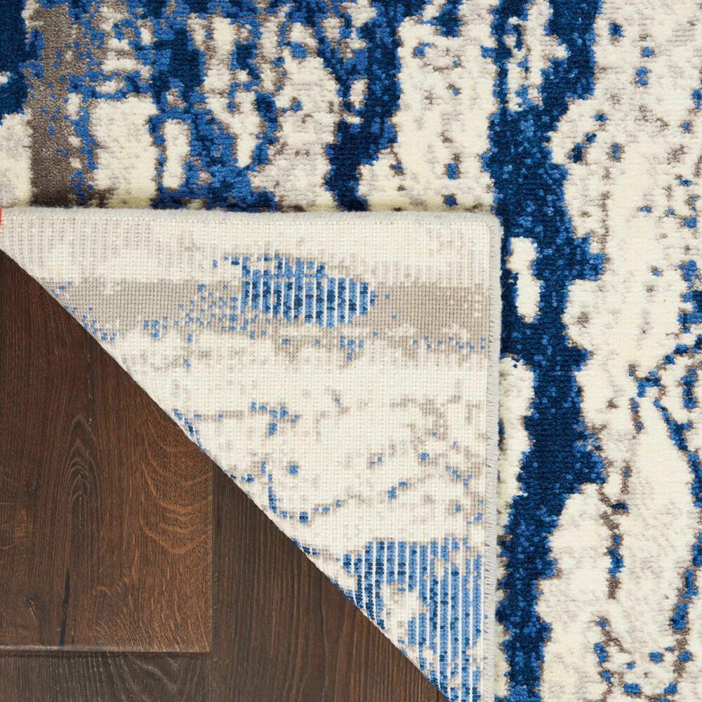 Nourison Twilight 2&#39; x 3&#39; Ivory and Blue Area Rug, , large