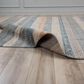 RIZZY Spectrum Gray, Dark Blue, Teal, Rust, Cream, Beige and Ivory 8" x 10" Area Rug, , large