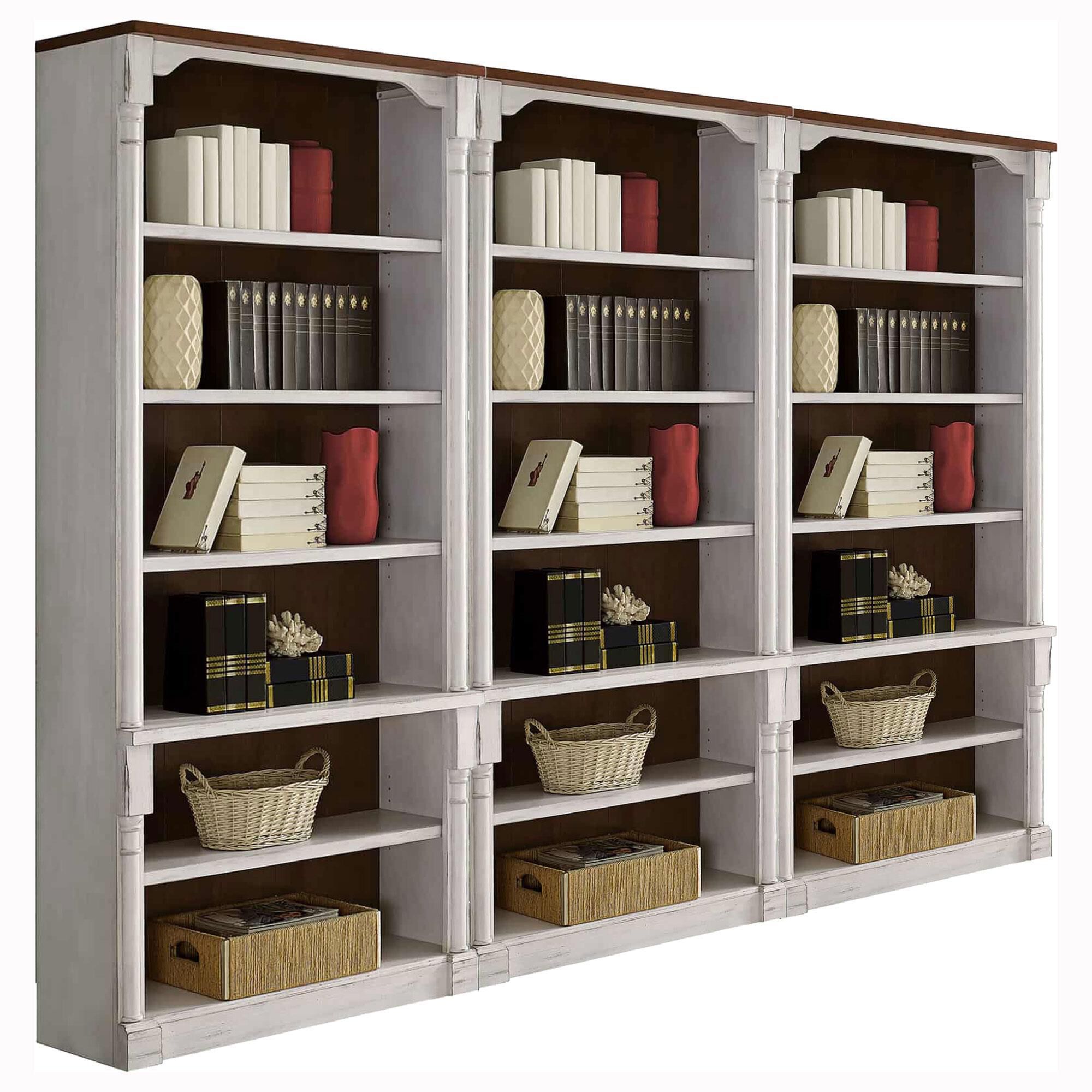 Weathered white bookcase best sale