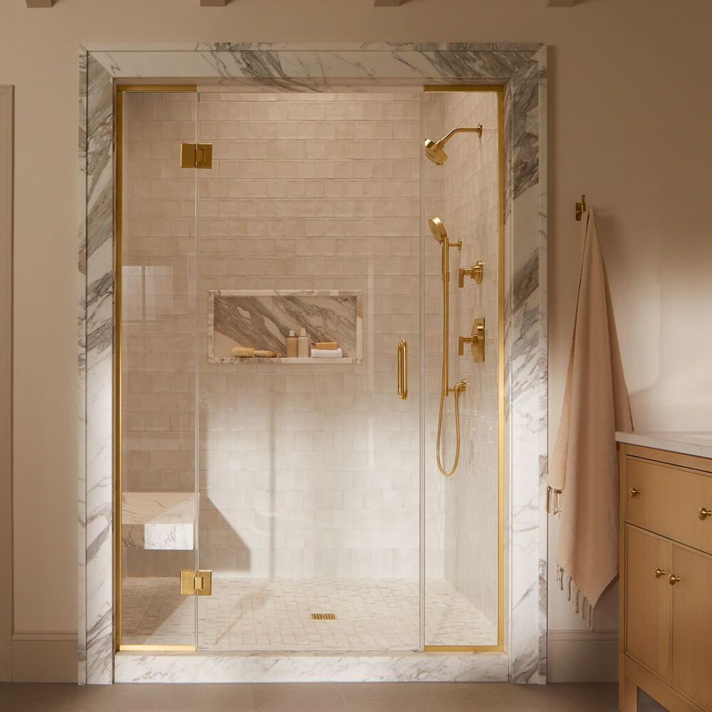 Kohler Castia Rite-Temp Shower Trim Kit in Vibrant Brushed Moderne Brass, , large