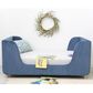Baby Appleseed Bodhi Toddler Bed in Dusk Blue Velvet, , large