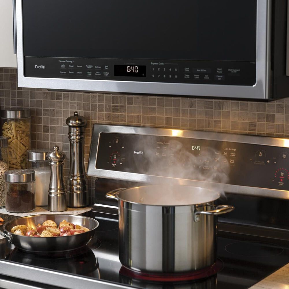 GE Appliances 1.7 Cu. Ft. Over-The-Range Microwave in Stainless Steel, , large