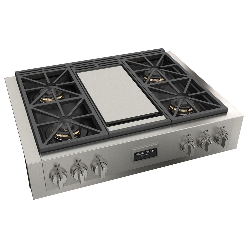 Fulgor Milano 36&quot; Gas Rangetop with 4 Sealed Burners in Stainless Steel, , large