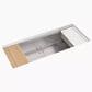 Kohler Strive 44" Undermount Single-Bowl Kitchen Sink in Stainless Steel, , large