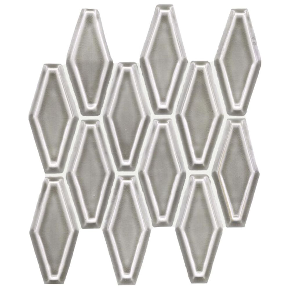 Soci Chateau Dove Grey 10.24" x 11.02" Ceramic Mosaic Sheet, , large