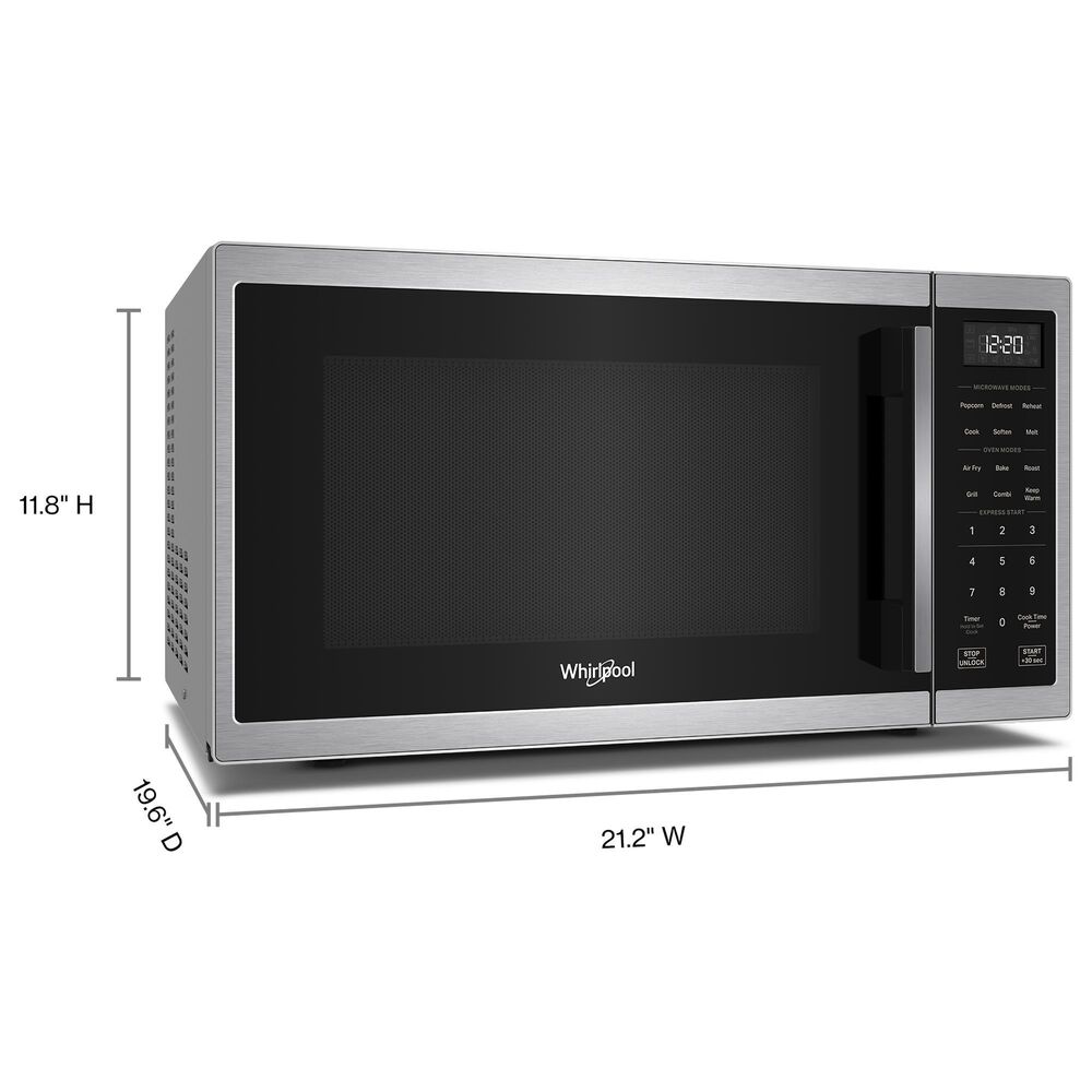 Whirlpool 1.0 Cu. Ft. Countertop Microwave with Air Fry in Stainless Steel, , large