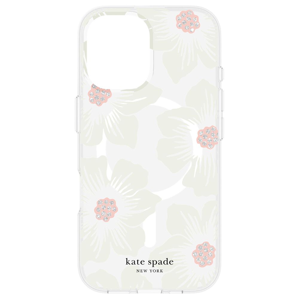 Kate Spade Protective MagSafe Case for iPhone 16 in Hollyhock Cream Floral, , large