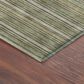 37B Soft Essentials Striped Olive 8" x 10" Indoor/Outdoor Area Rug, , large