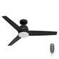 Hunter 52" Malden Matte Black Ceiling Fan with LED Light Kit and Handheld Remote, , large