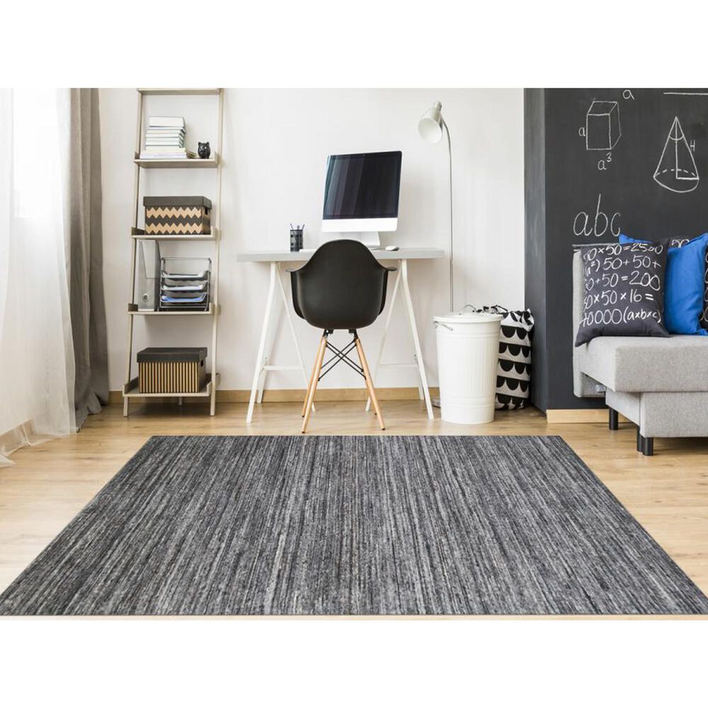 Amer Rugs Heaven 10&#39; x 14&#39; Dark Gray Area Rug, , large