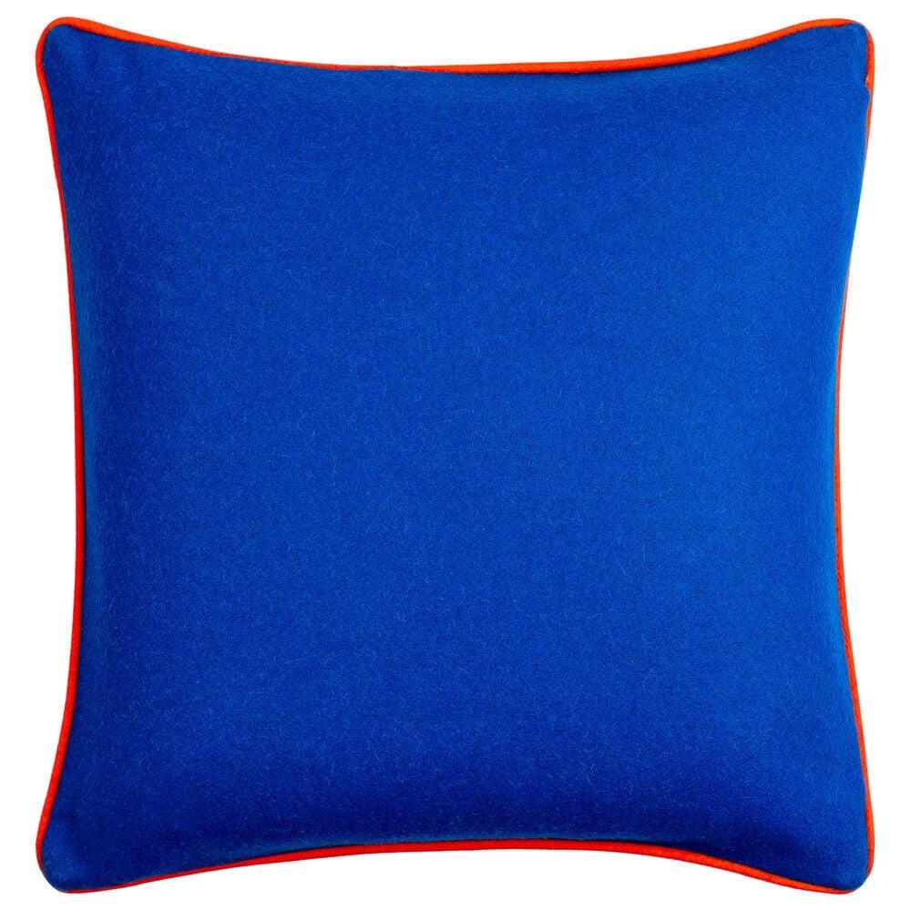 Surya Ackerly 20&quot; Square Throw Pillow in Blue and Orange, , large