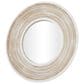 Maple and Jade Modern Wall Mirror in Cream and White, , large