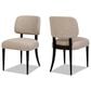Jennifer Taylor Home Harriet Side Chair with Merino Gray Cushion in Dark Espresso (Set of 2), , large
