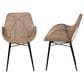 Baxton Studio Ballerina Arm Chair in Greywash and Black (Set of 2), , large