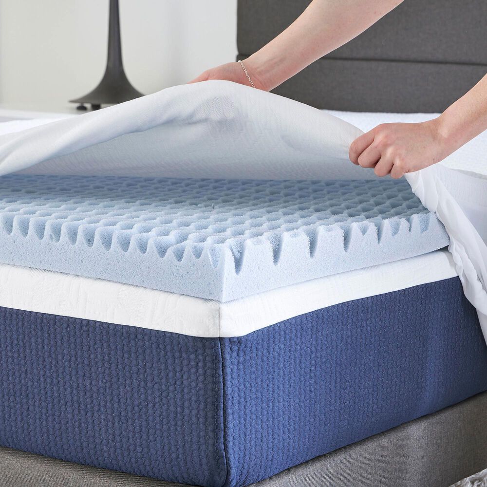 Carpenter Company 2" Convoluted Full Mattress Topper, , large