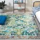 Safavieh Riviera 4"5" x 6"5" Green and Light Blue Area Rug, , large