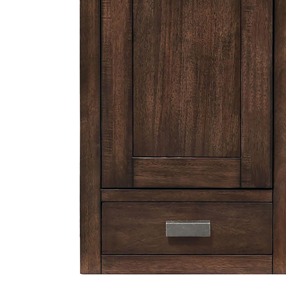 James Martin Addison 12&quot; Petite Tower Hutch - Left in Mid Century Acacia, , large