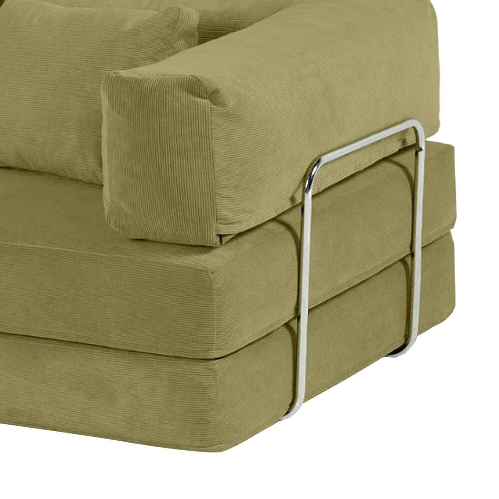 Jaxx Unsofa Stationary Loveseat in Moss Green, , large