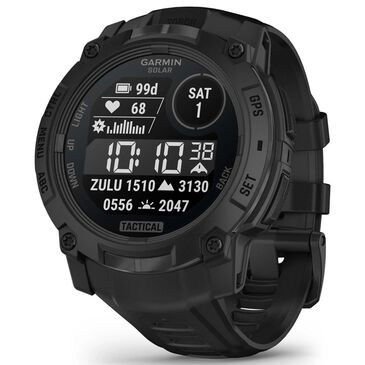 Garmin Instinct 3 Tactical Edition Solar Smartwatch 50mm Case with Silicone Sport Band in Black, , large