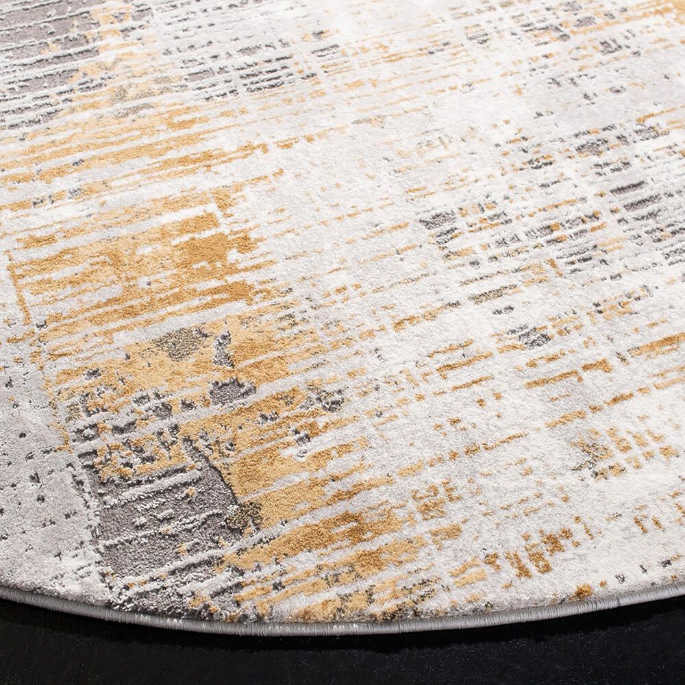 Safavieh Craft 6&#39;7&quot; Round Grey and Beige Area Rug, , large