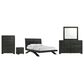 Mayberry Hill Allan 5-Piece Full Platform Bedroom Set in Black, , large