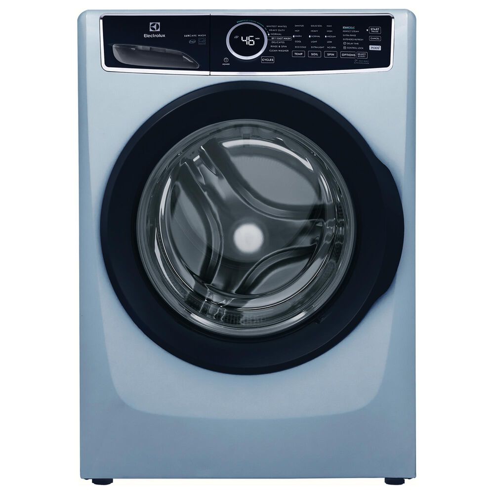 Electrolux 4.5 Cu. Ft. Front Load Washer and 8 Cu. Ft. Gas Dryer Laundry Pair with Pedestal in Glacier Blue, , large