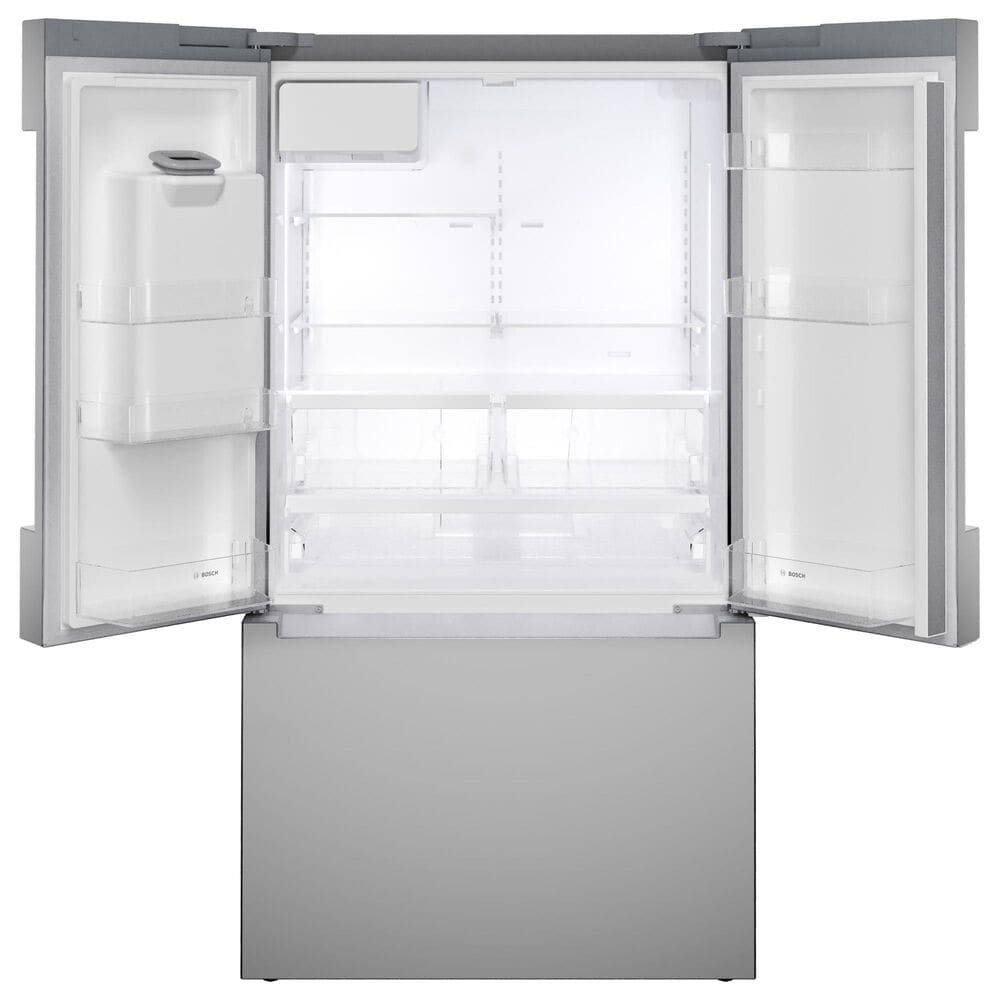 Bosch 100 Series 21.6 Cu. Ft. French Door Bottom Mount Refrigerator in Stainless Steel, , large