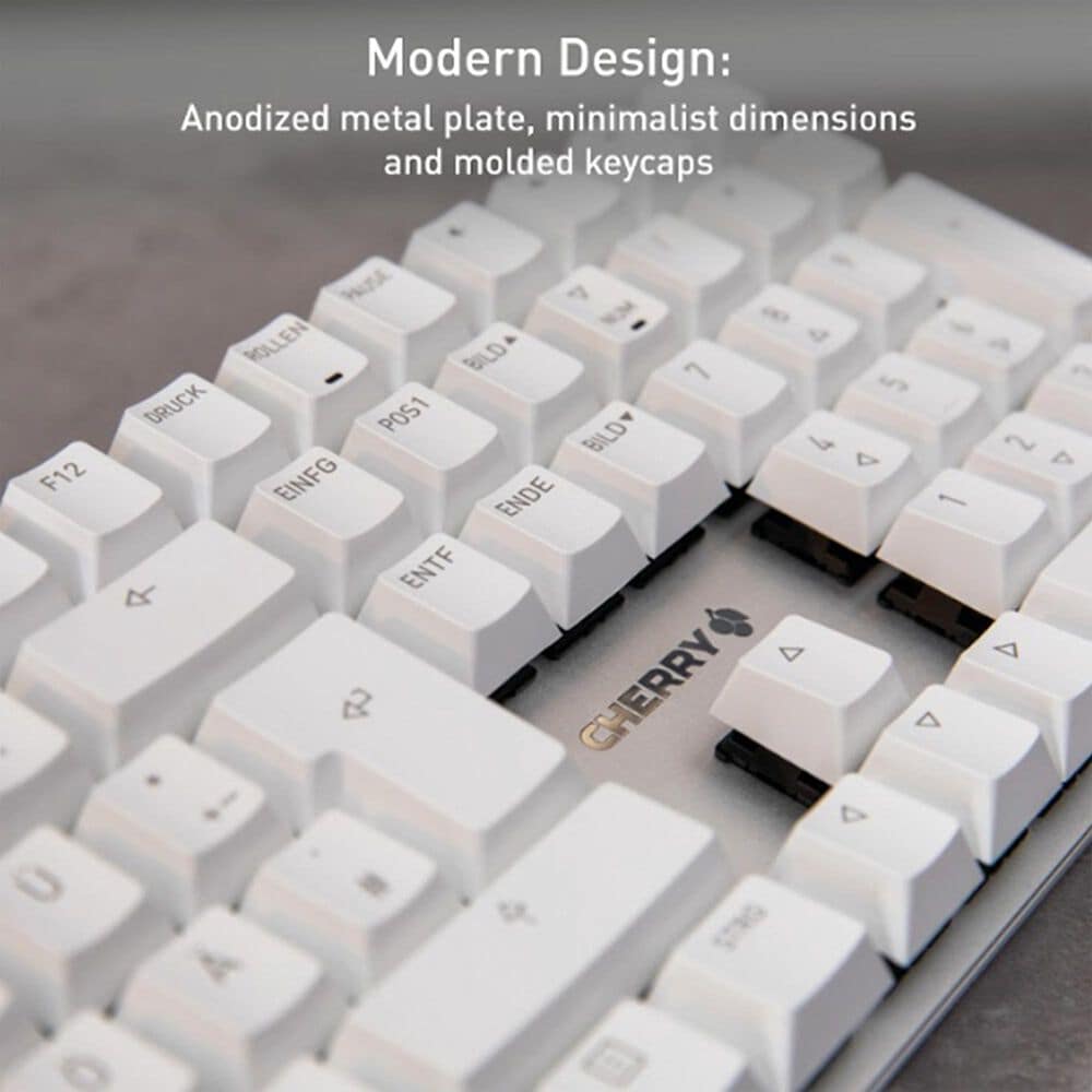 Cherry KC 200 MX Mechanical Office Keyboard in White, , large