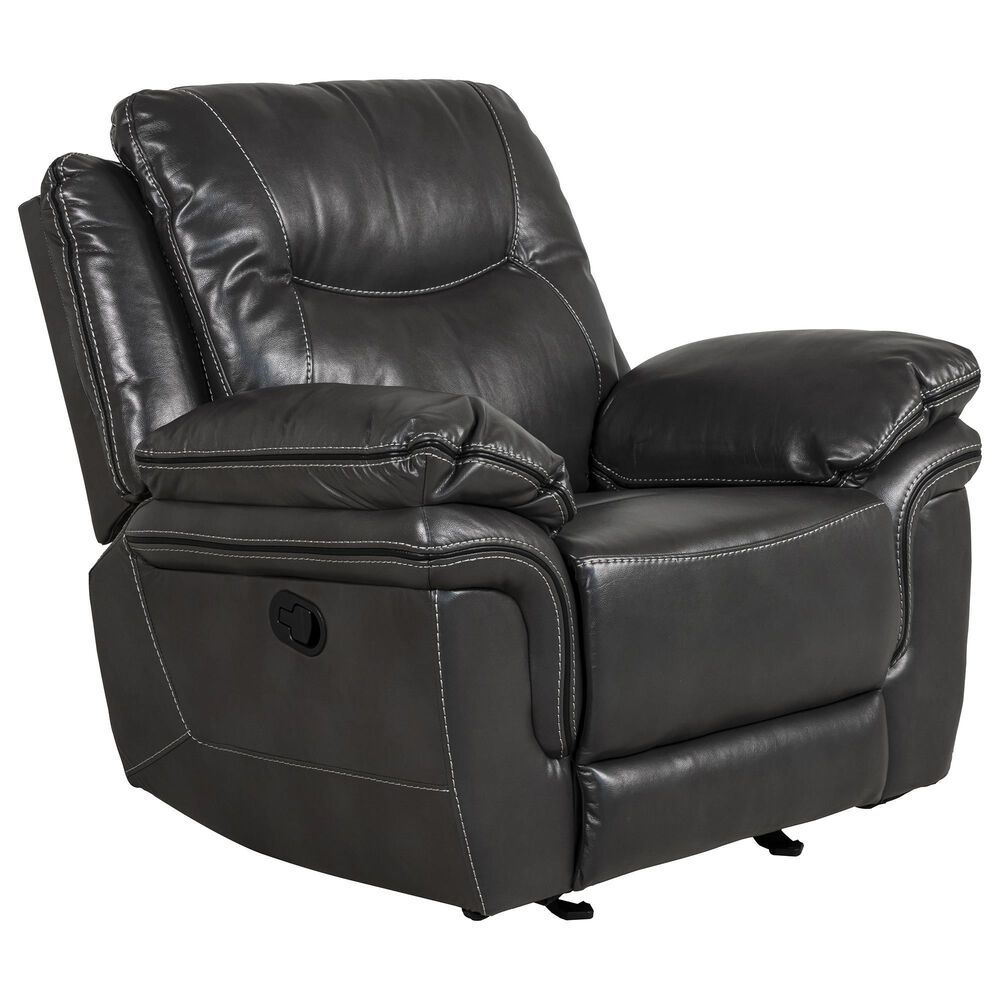 Crystal City Isabella Manual Rocker Recliner in Gray, , large