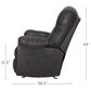 Moore Furniture Connery Manual Leather Rocker Recliner in Blaze Bourbon, , large
