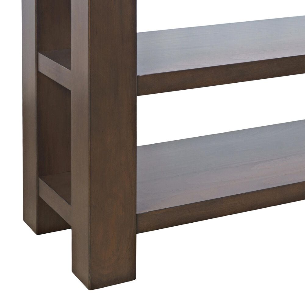 Waltham Brownstone Sofa Console Table in Chocolate, , large