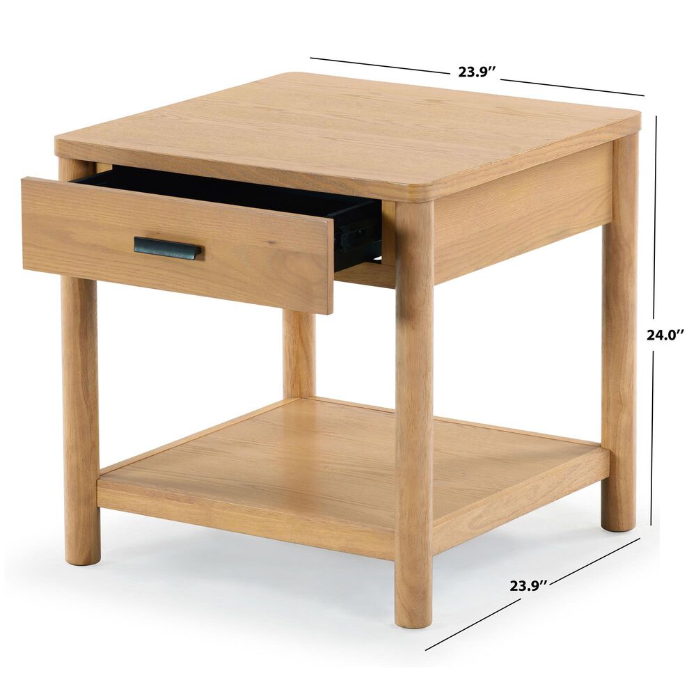 Safavieh Jaylessa 1-Drawer End Table in Natural, , large