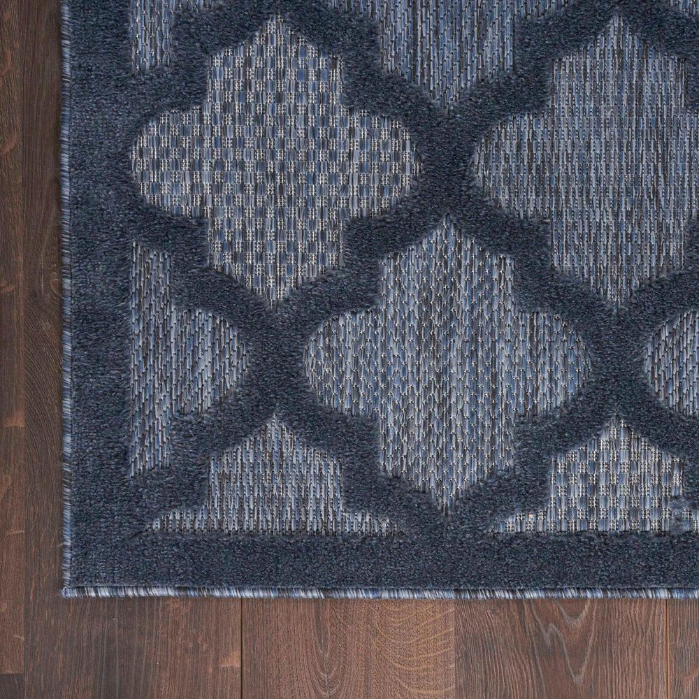 Nourison Easy Care 9&#39; x 12&#39; Navy Blue Indoor/Outdoor Area Rug, , large
