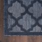 Nourison Easy Care 9" x 12" Navy Blue Indoor/Outdoor Area Rug, , large