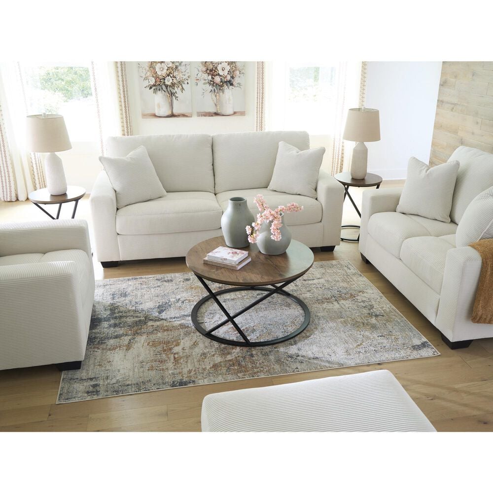 Ashley Greenbriar Stationary Sofa in Ivory, , large