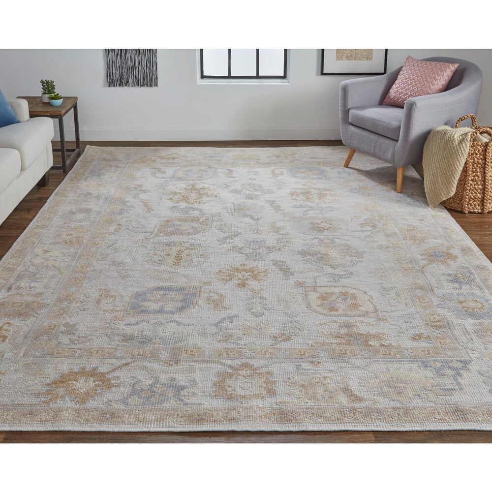 Feizy Wendover 5&#39; x 8&#39; Beige Area Rug, , large