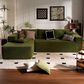 Noviland HOMLUX 2-Piece Mod Sectional with LAF Chaise in Green, , large