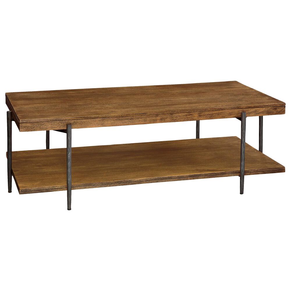 Hekman Bedford Park Rectangle Coffee Table with Shelf in Brown and Black, , large