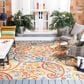 Safavieh Cabana 8" x 10" Cream and Navy Indoor/Outdoor Area Performance Rug, , large