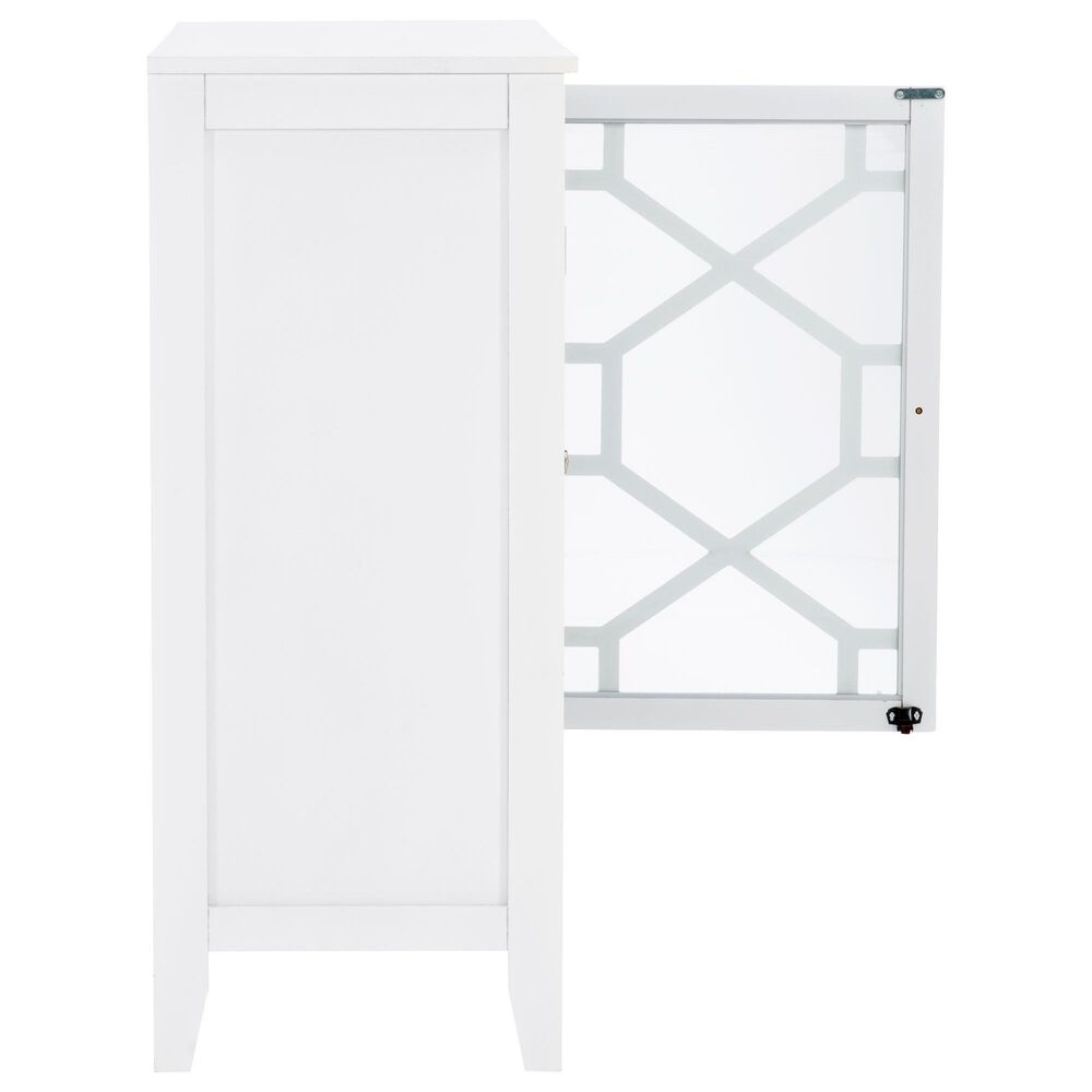 Linon Home Decor Fetti Large Cabinet in White, , large