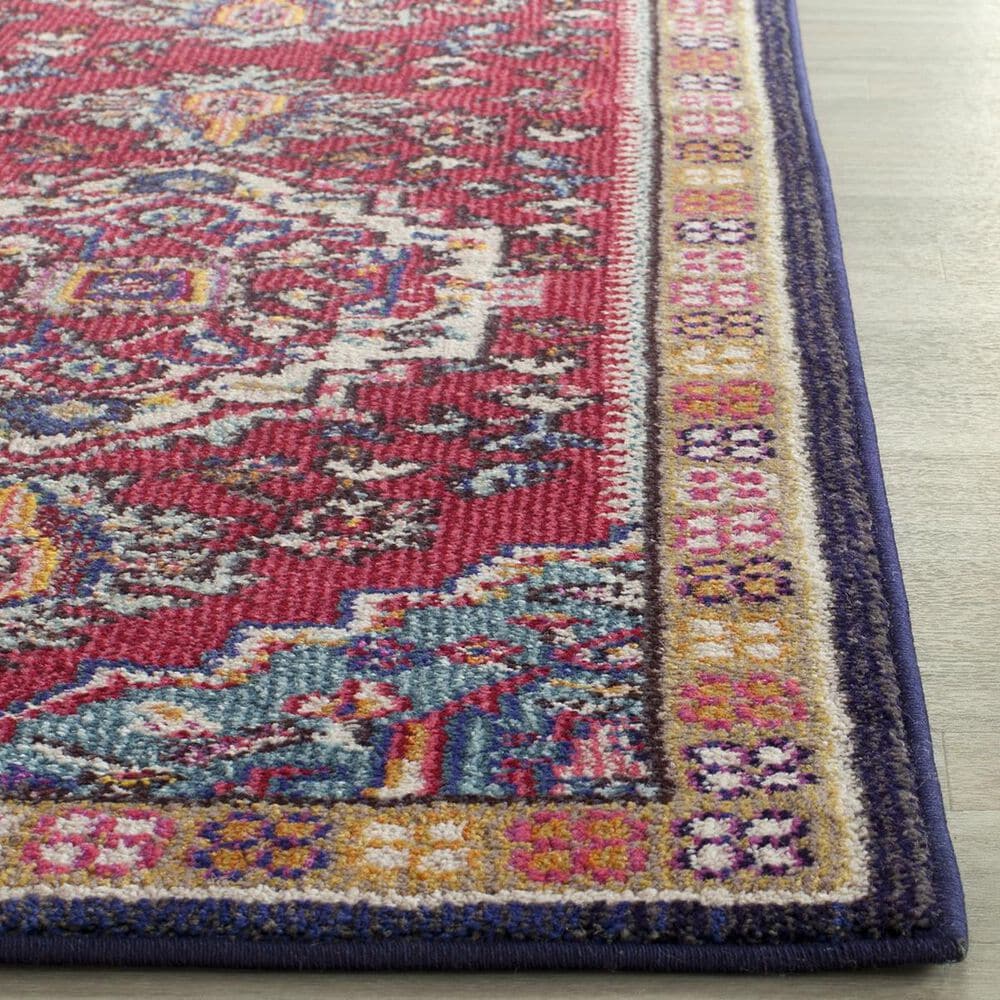 Safavieh Monaco MNC207C-212 2&#39;2&quot; x 12&#39; Red/Turquoise Runner, , large