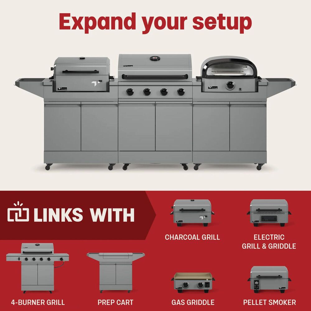 TYTUS Emberwood Pizza Oven in Gunmetal Gray, , large