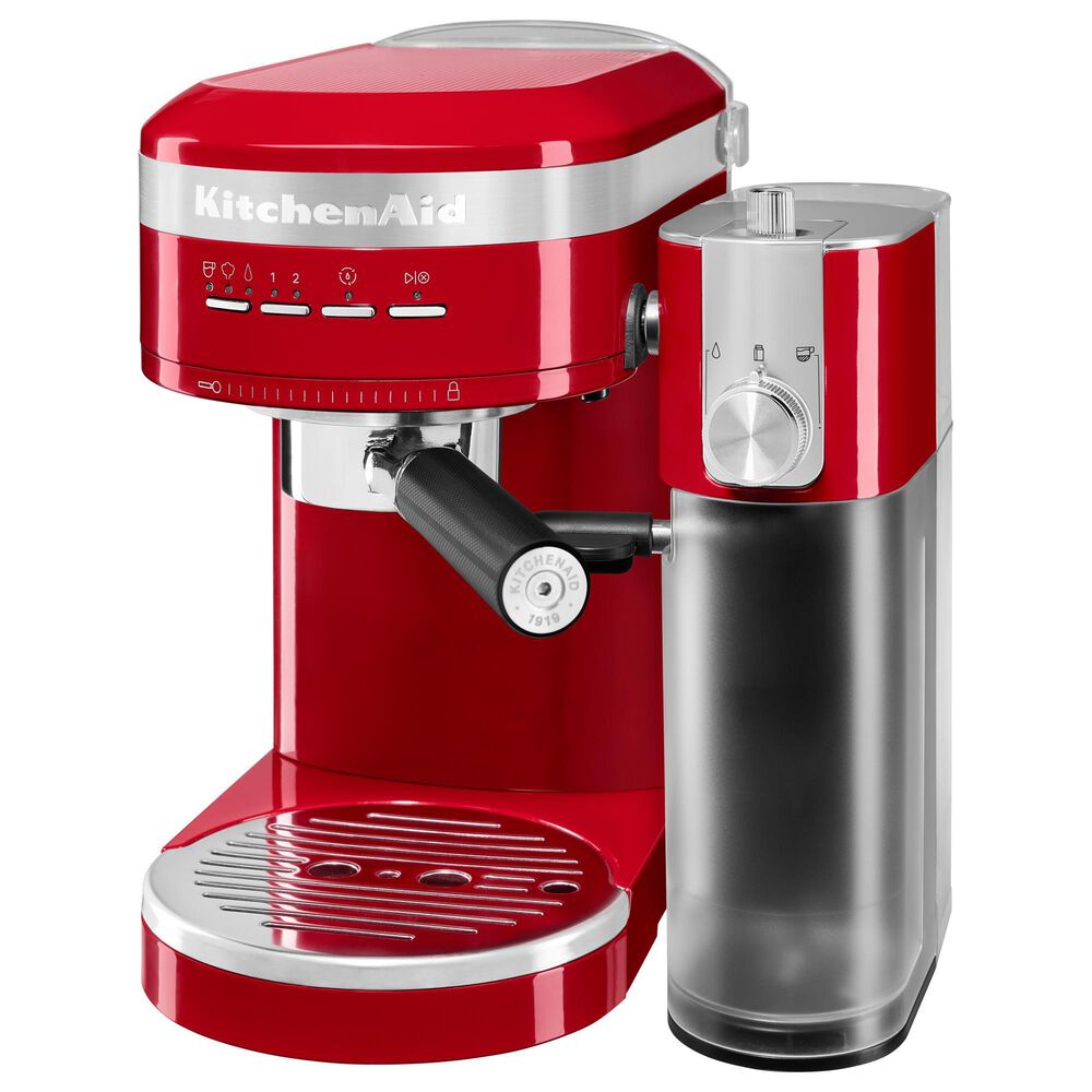 KitchenAid 47 Oz Semi-Automatic Espresso Machine in Empire Red, , large