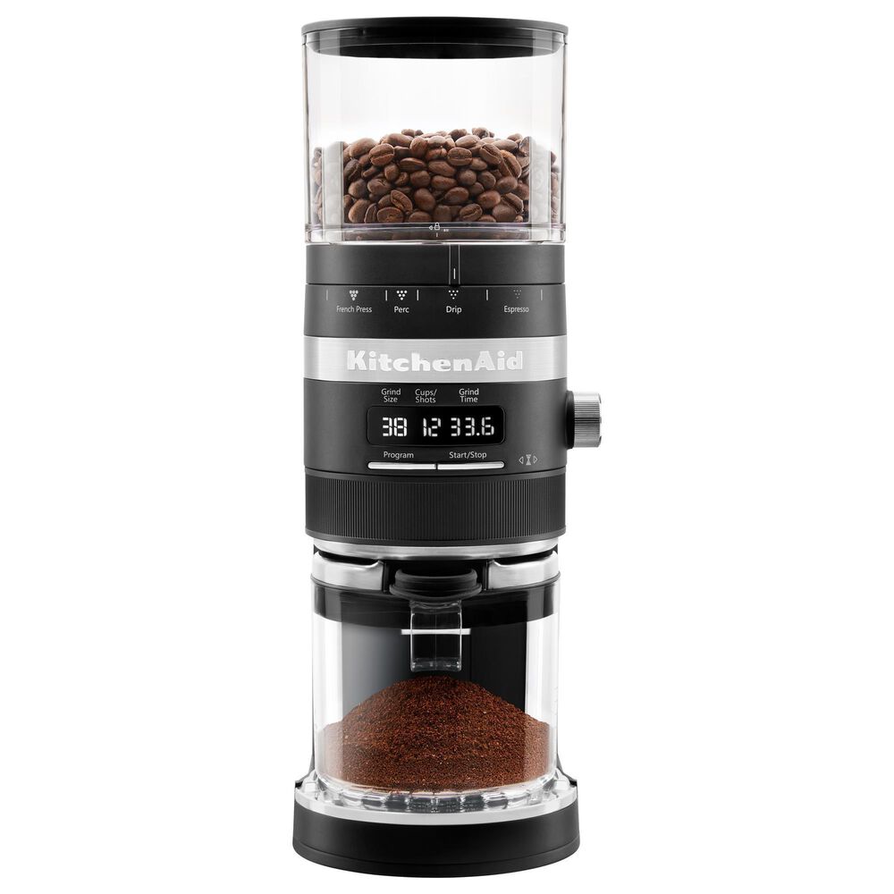 KitchenAid Burr Coffee Grinder in Black Matte, , large