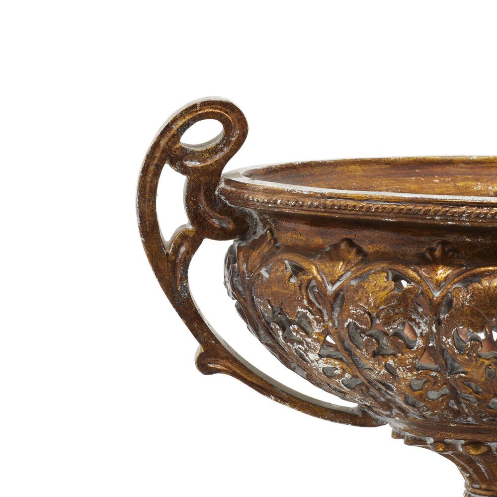 Maple and Jade 19&quot; Traditional Vintage Decorative Bowl in Gold, , large