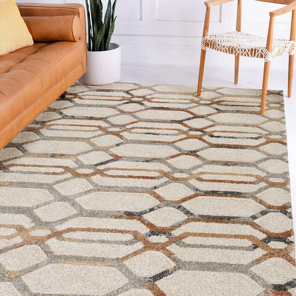 Dalyn Rug Company Carmona CO7 3&#39;1&quot; x 5&#39; Linen Area Rug, , large