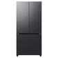 Samsung 17.5 Cu. Ft. 3-Door French Door Refrigerator in Black Caviar Matt, , large